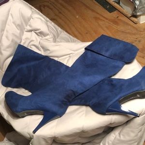 NEW LOWER price… new never worn  sexy over knee suede heeled boots